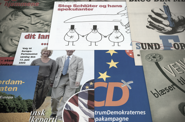 Forsider af danske partiprogrammer