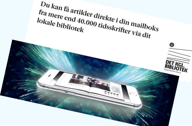 Eksempel på et bogmærke, der er sendt ud til alle folkebiblioter