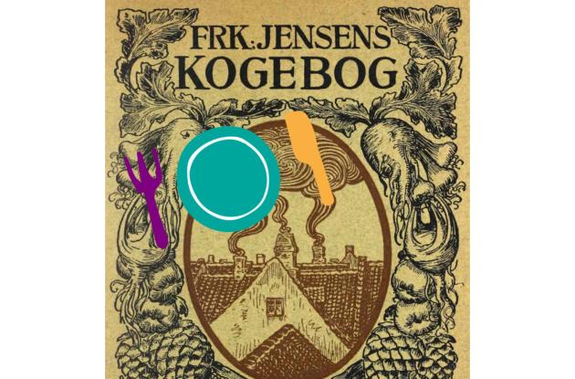 Billede af forsiden af Frk. Jensens kogebog fra 1901