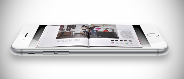 Smartphone med tidsskrift