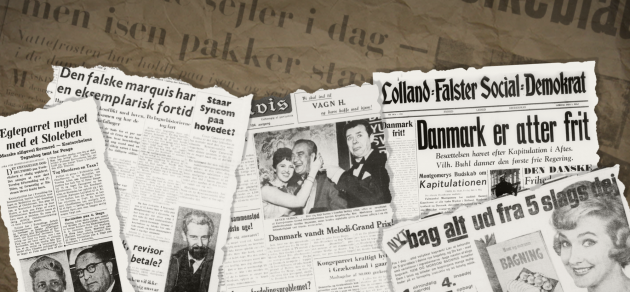 Udklip fra gamle danske aviser