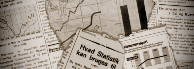 Avisudklip med artikler om statistik